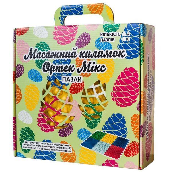 Килимок масажний "Пазли Мікс" 6 елементів 07790 фото Килимок масажний "Пазли Мікс" 6 елементів 07790 фото