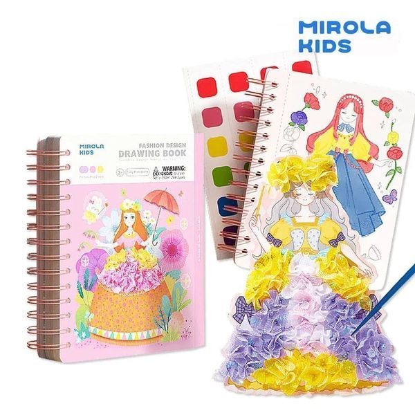 Книга для творчості та дизайну з тканини Mirola kids від Jar melo Казкові принцеси MK95423 фото