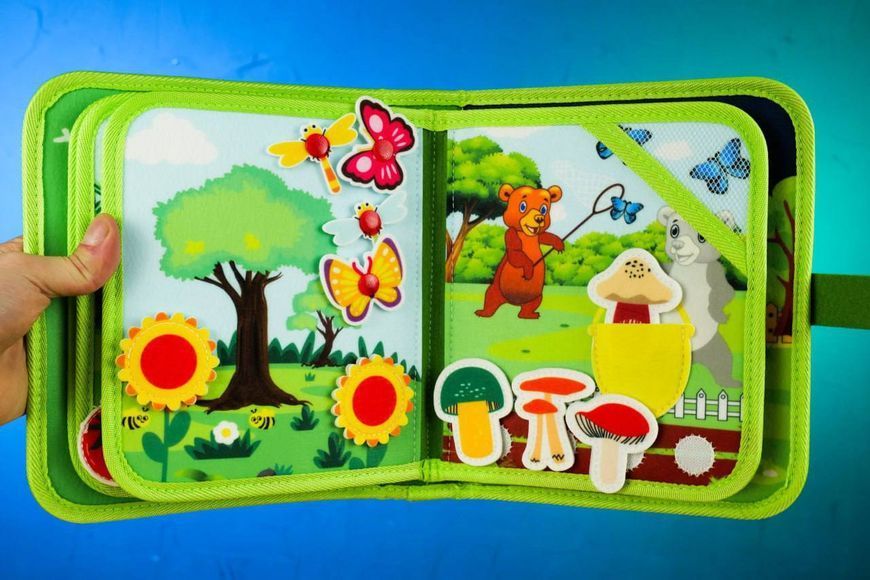 Фетрова м&rsquo;яка розвивальна книжка-бізіборд Forest Journey C75324 фото
