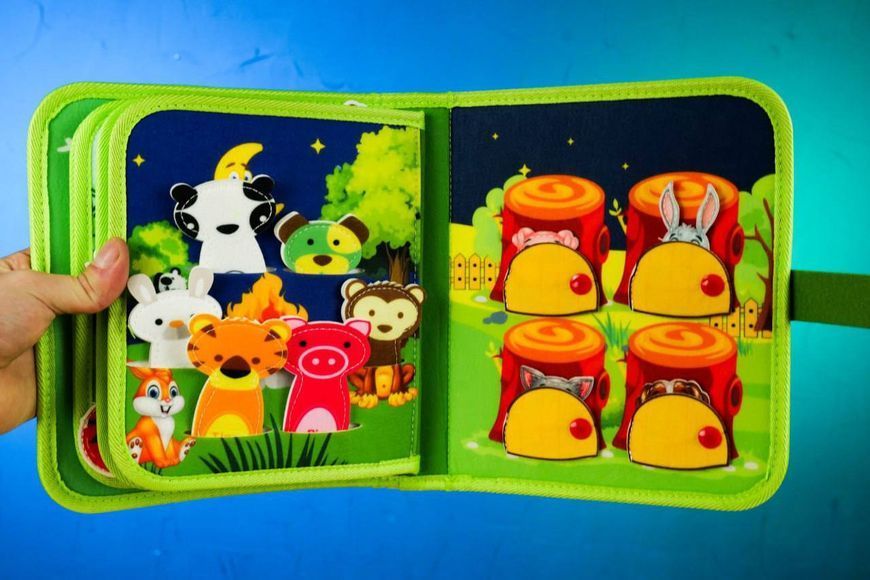 Фетрова м&rsquo;яка розвивальна книжка-бізіборд Forest Journey C75324 фото